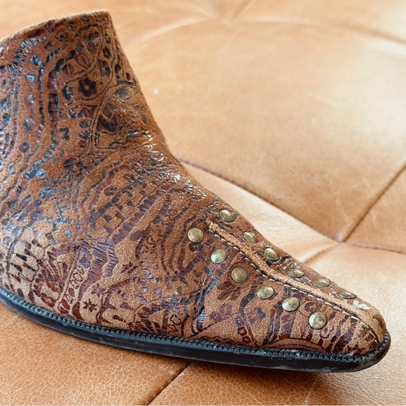 Vintage Shoes - tan leather - Size 8.5 - unique design - Picture 8 of 9